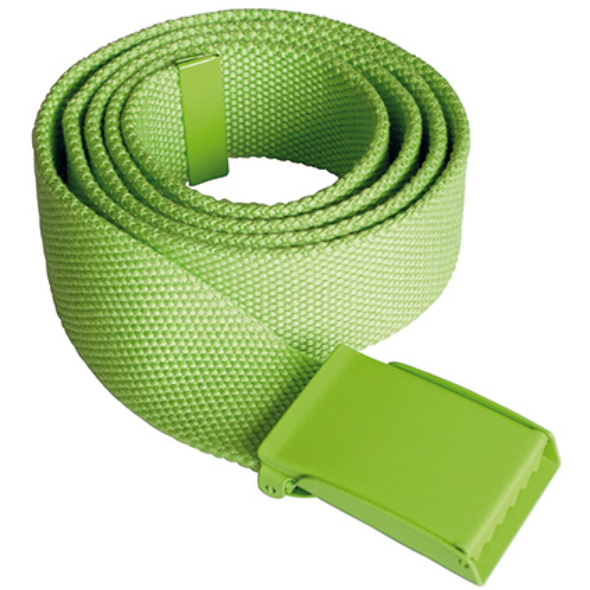 Hersteller: Korntex Herstellernummer: KXPYB Artikelbezeichnung: Polyestergürtel, Breite: 4 cm, Länge inkl. Schnalle: 130 cm Farbe: Lime Green