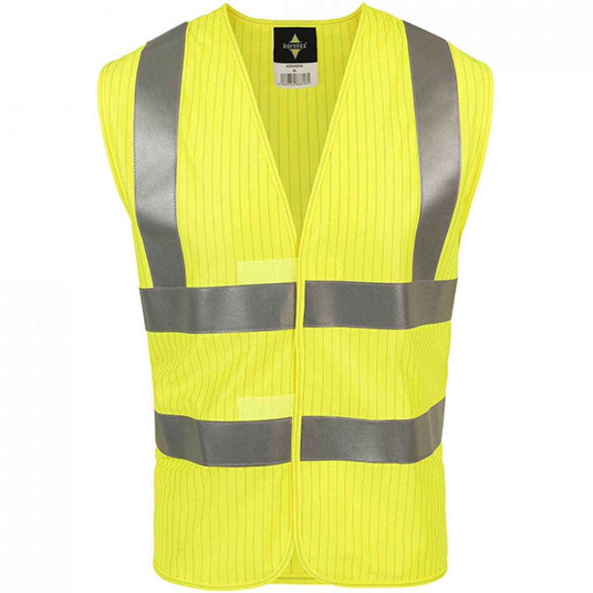 Hersteller: Korntex Herstellernummer: KXFRAS Artikelbezeichnung: Triple Norm Vest, EN ISO 20471:2013 + A1:2016 Farbe: Signal Yellow