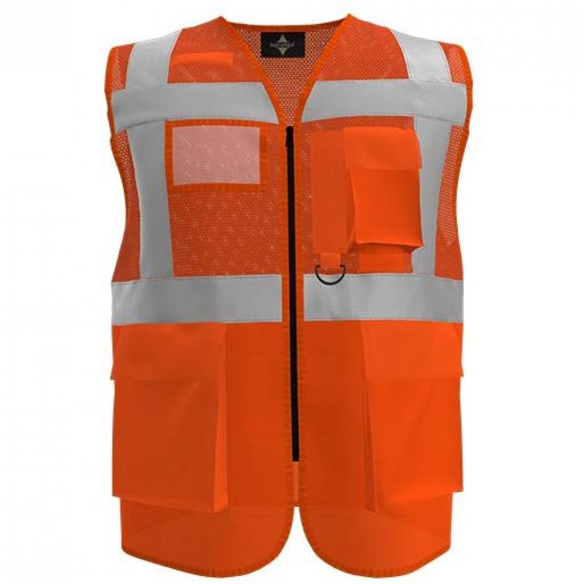 Hersteller: Korntex Herstellernummer: KXEXQ Artikelbezeichnung: Multifunkitons-Warnweste Mesh Multifunction Vest Farbe: Signal Orange