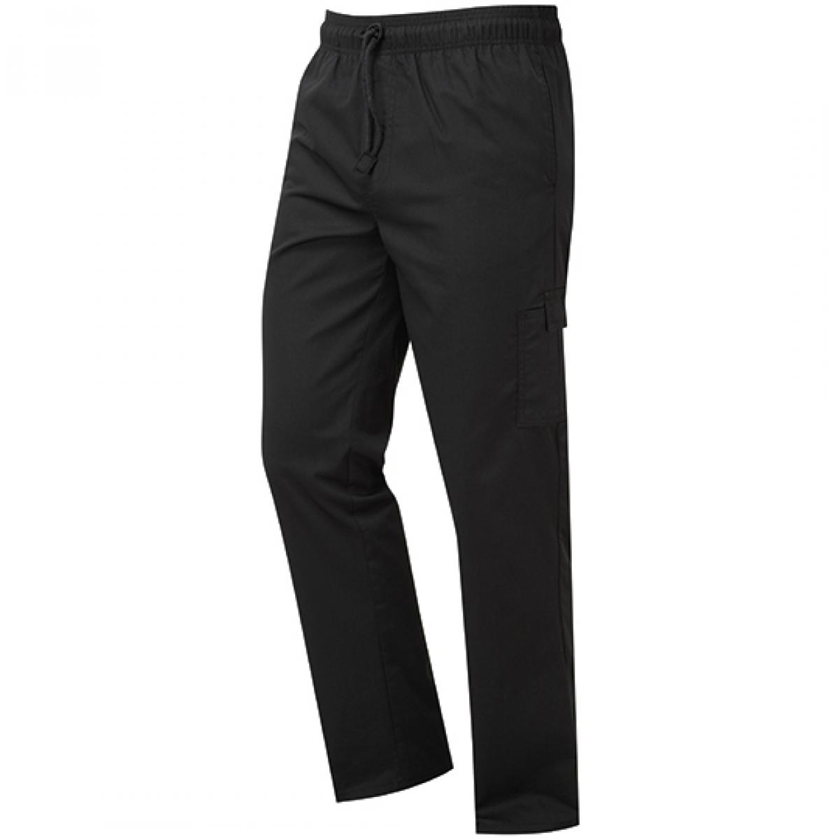 Hersteller: Premier Workwear Herstellernummer: PR555 Artikelbezeichnung: Essential Chefs Cargo Pocket Trousers, Länge: 82 cm Farbe: Black