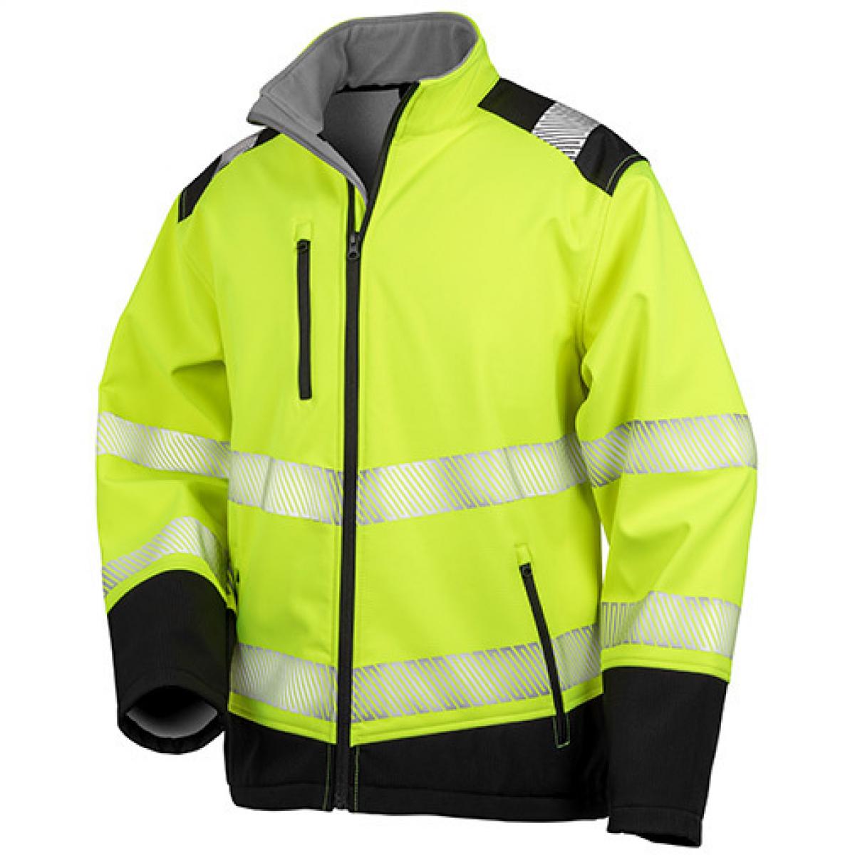 Hersteller: Safe-Guard Herstellernummer: R476X Artikelbezeichnung: Herren Jacke Printable Ripstop Safety Softshell Jacket Farbe: Fluorescent Yellow/Black
