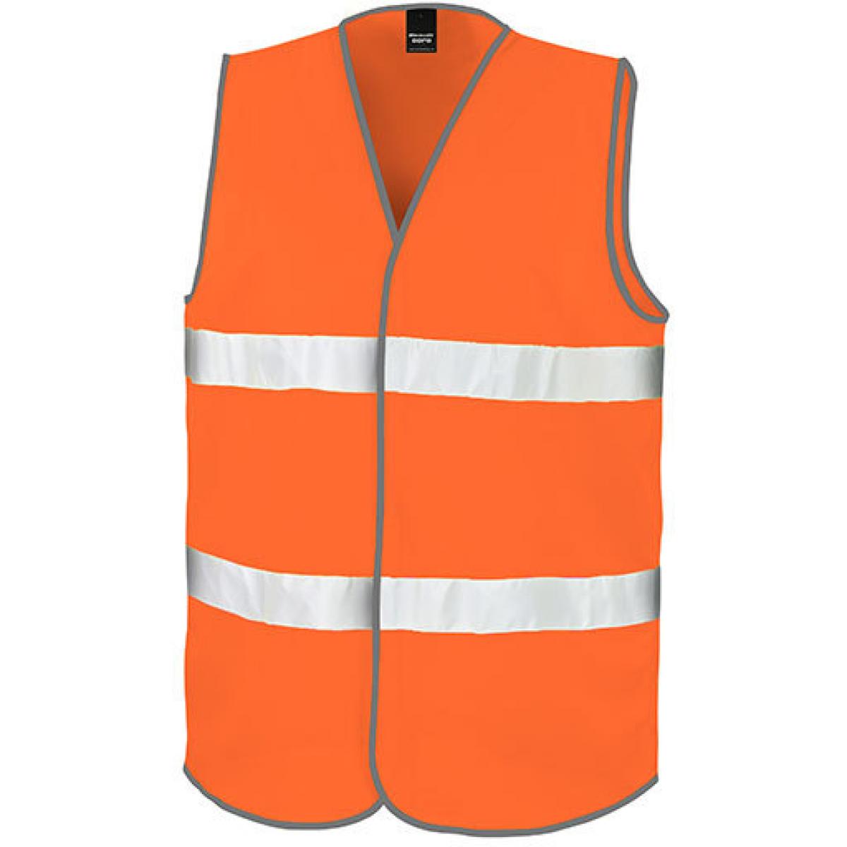 Hersteller: Result Core Herstellernummer: R200X Artikelbezeichnung: Motorist Safety Vest / ISOEN20471:2013, Klasse 2 Farbe: Fluorescent Orange
