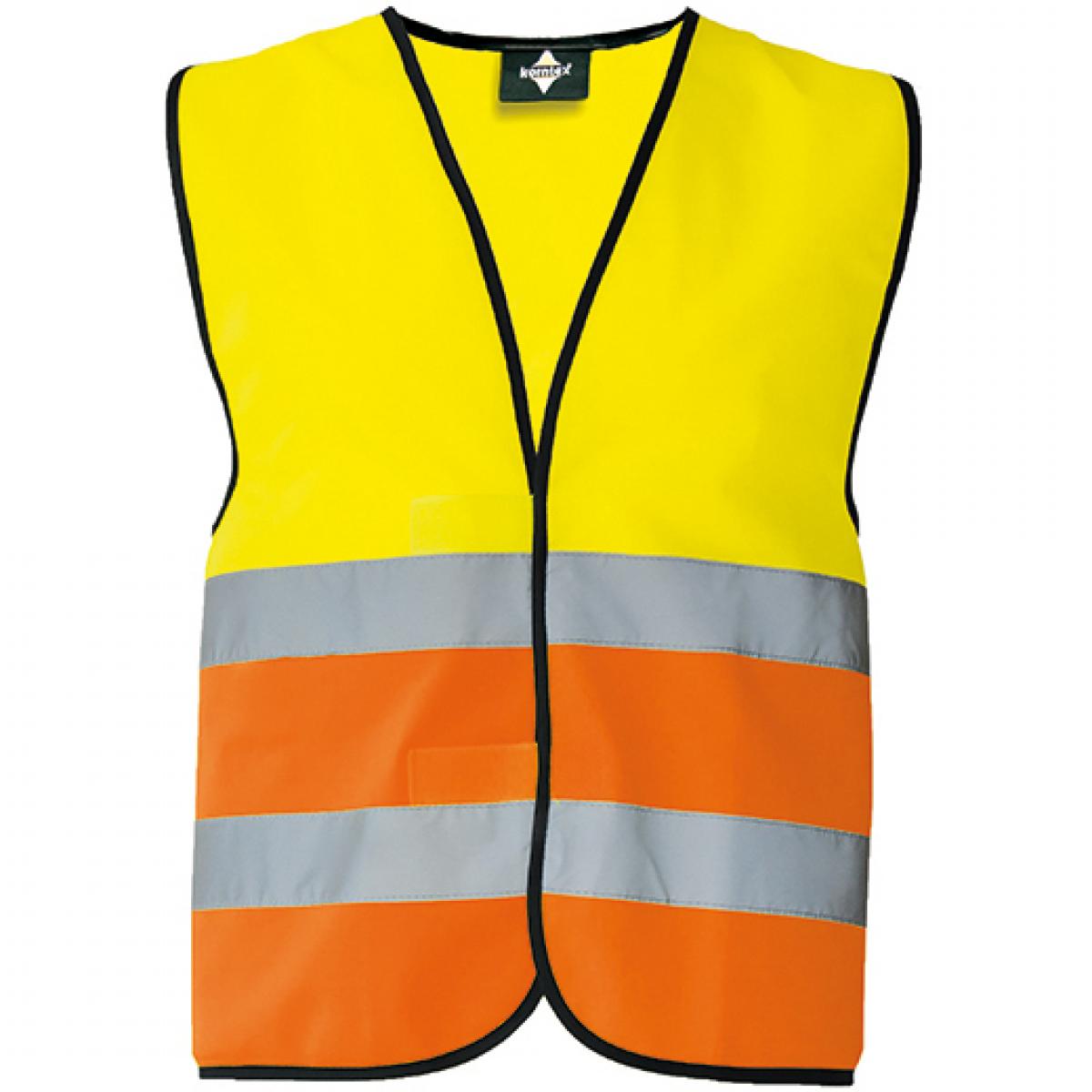 Hersteller: Korntex Herstellernummer: KXVW Artikelbezeichnung: Herren Warnweste EN ISO 20471 Farbe: Signal Yellow/Signal Orange
