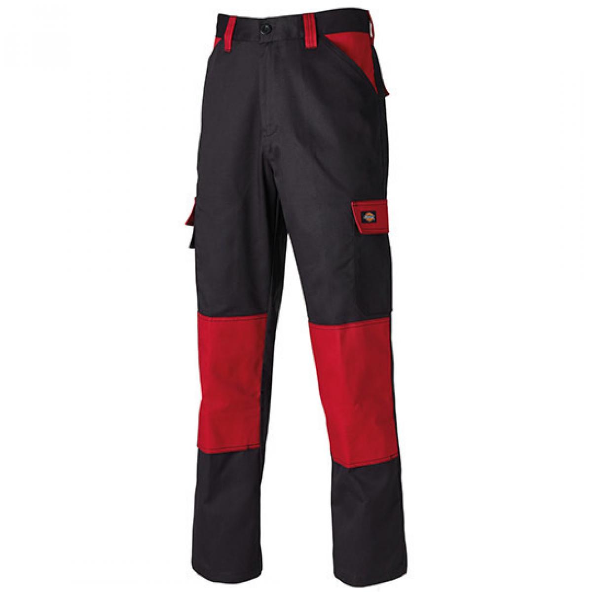 Hersteller: Dickies Herstellernummer: ED24/7 Artikelbezeichnung: Everyday Workwear Bundhose - ED24/7 Farbe: Black/Red