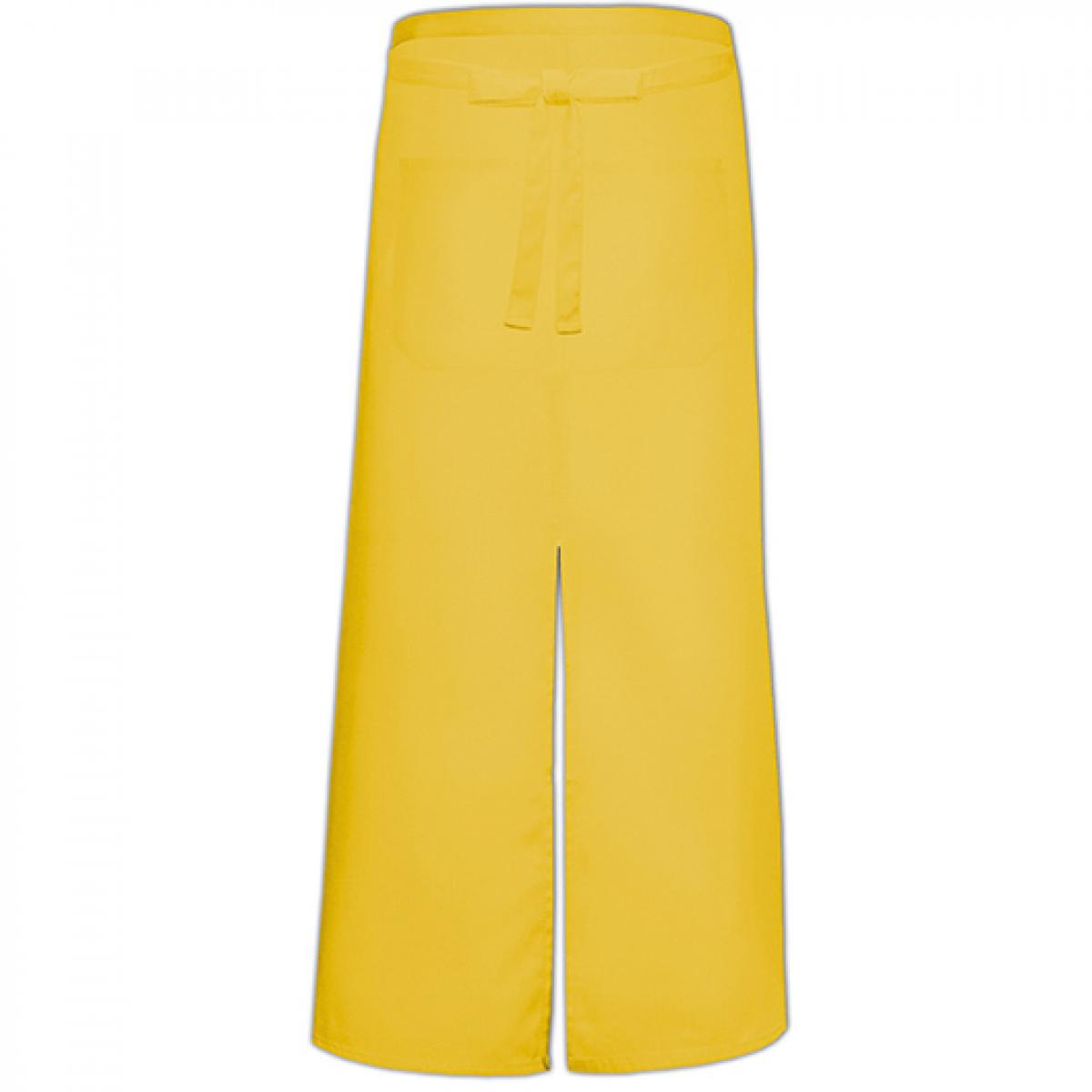 Hersteller: Link Kitchen Wear Herstellernummer: FS100100SP Z Artikelbezeichnung: Bistro Apron with Split and Front Pocket - 100 x 100 cm Farbe: Yellow
