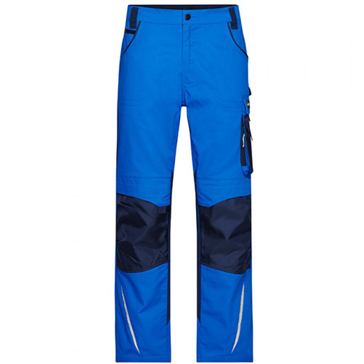Hersteller: James+Nicholson Herstellernummer: JN832 Artikelbezeichnung: Workwear Pants -STRONG- / Arbeitshose lang Farbe: Royal/Navy