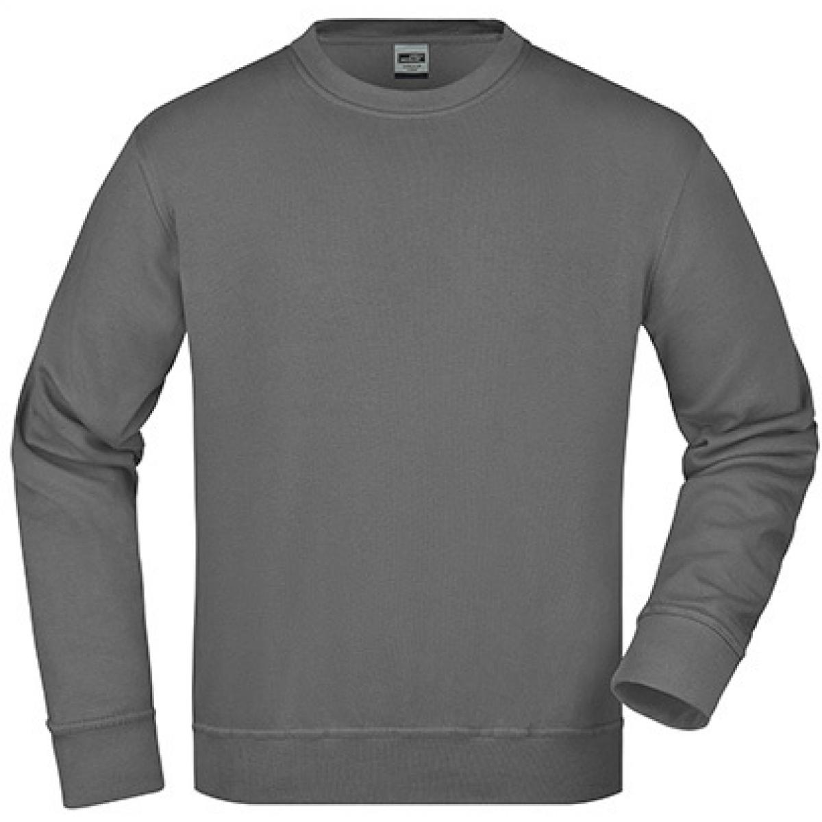 Hersteller: James+Nicholson Herstellernummer: JN840 Artikelbezeichnung: Workwear Sweatshirt / Waschbar bis 60C Farbe: Carbon