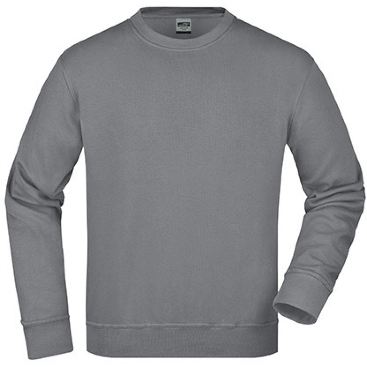 Hersteller: James+Nicholson Herstellernummer: JN840 Artikelbezeichnung: Workwear Sweatshirt / Waschbar bis 60C Farbe: Dark Grey (Solid)
