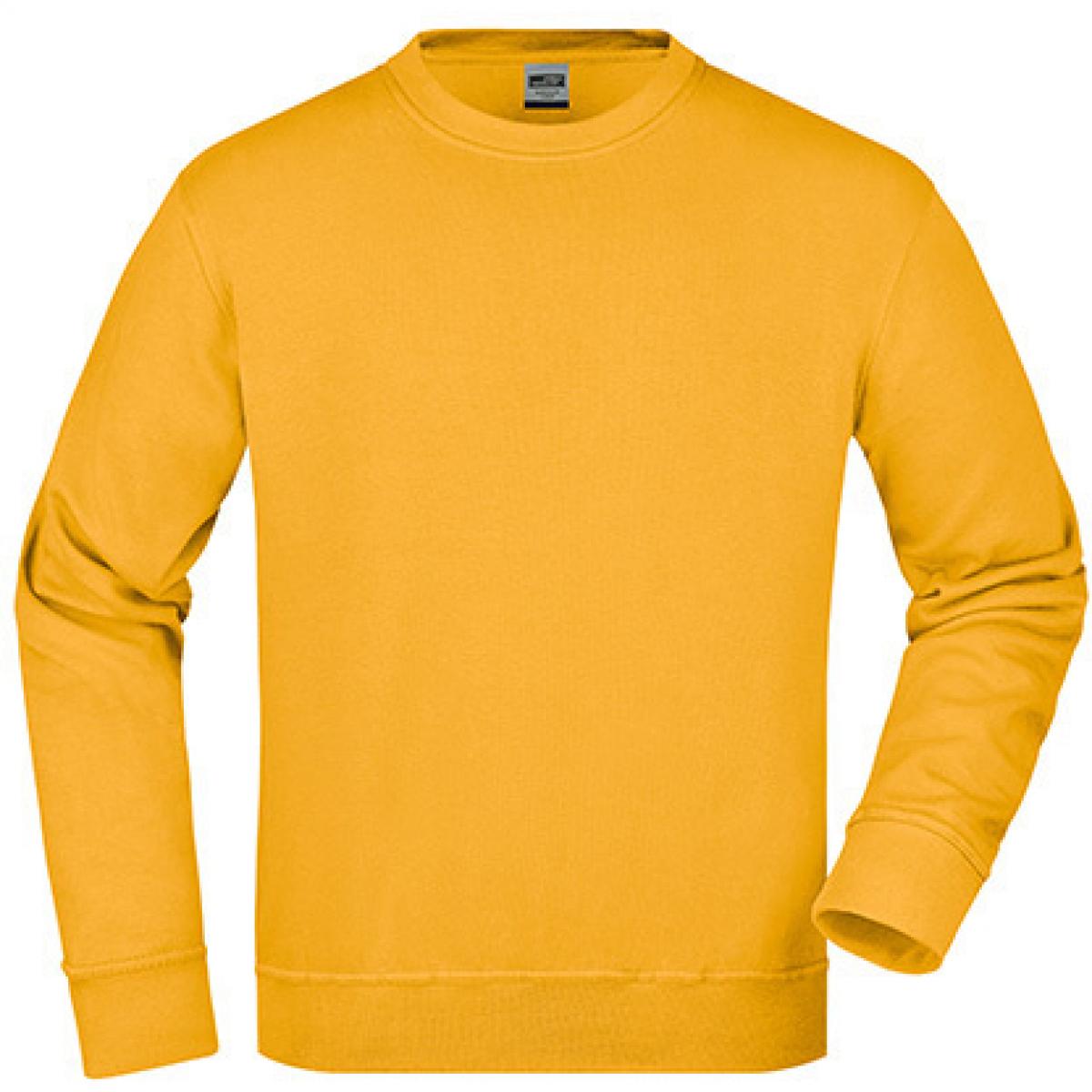 Hersteller: James+Nicholson Herstellernummer: JN840 Artikelbezeichnung: Workwear Sweatshirt / Waschbar bis 60C Farbe: Gold Yellow
