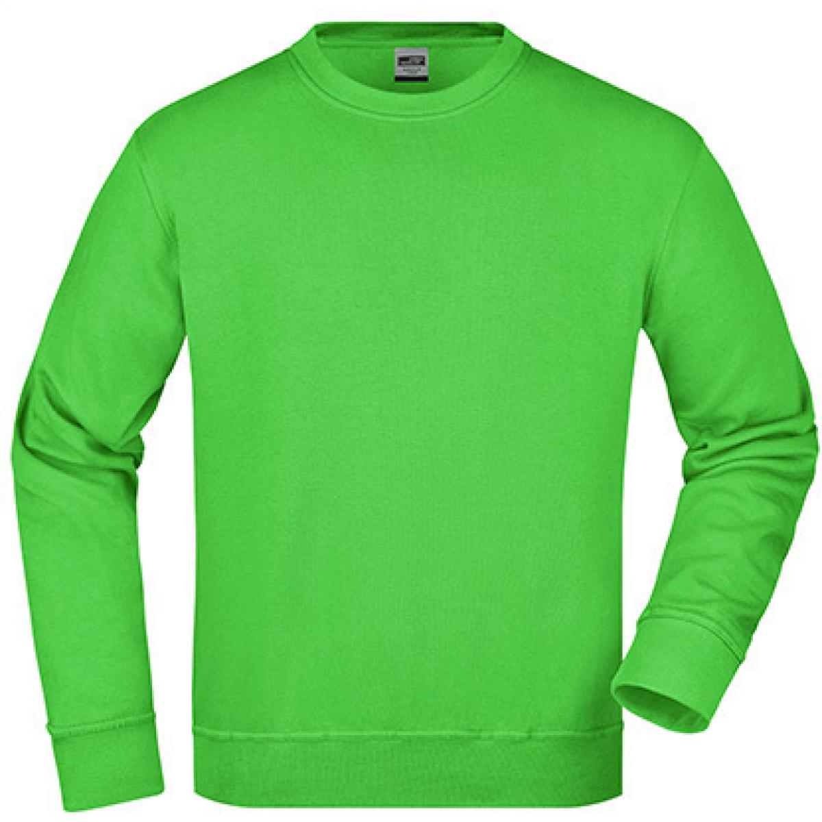 Hersteller: James+Nicholson Herstellernummer: JN840 Artikelbezeichnung: Workwear Sweatshirt / Waschbar bis 60C Farbe: Lime Green