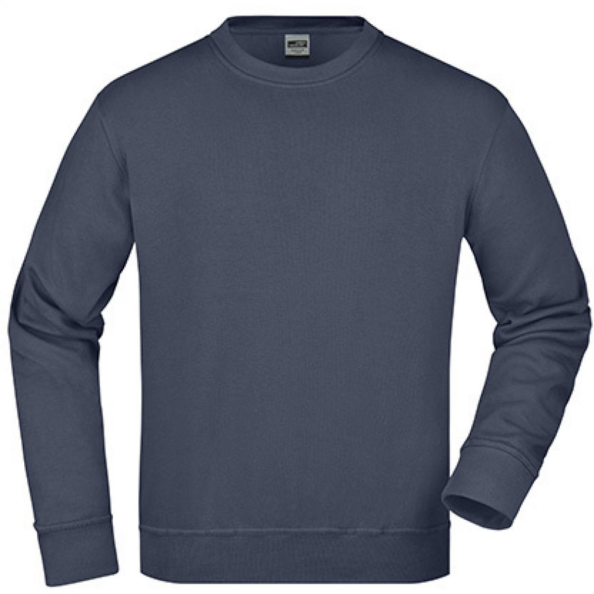 Hersteller: James+Nicholson Herstellernummer: JN840 Artikelbezeichnung: Workwear Sweatshirt / Waschbar bis 60C Farbe: Navy