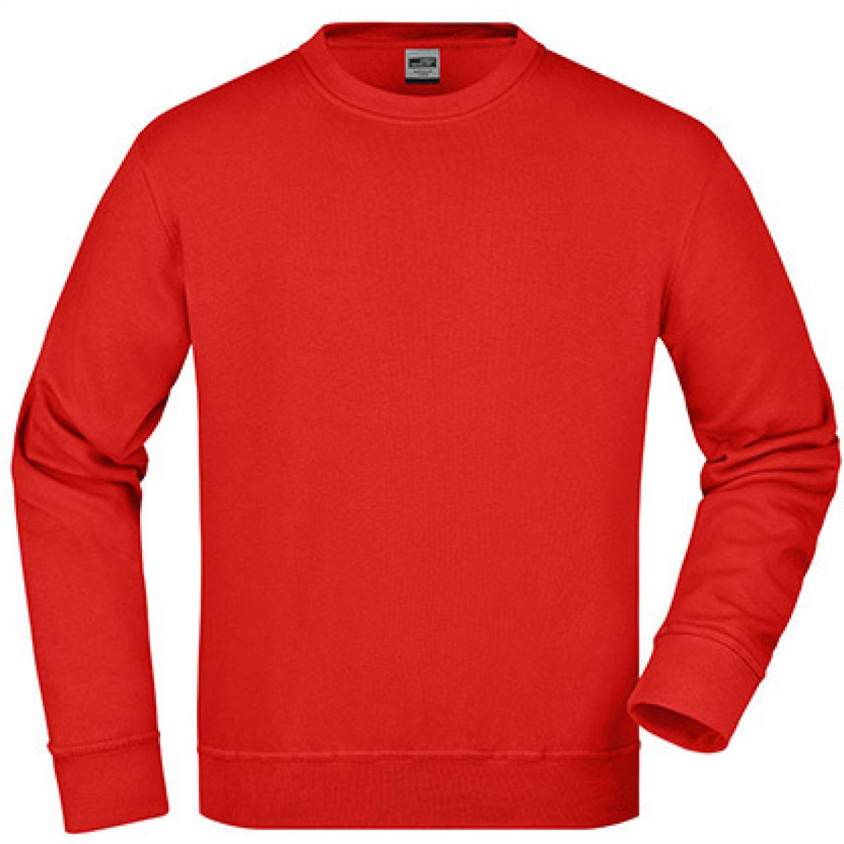 Hersteller: James+Nicholson Herstellernummer: JN840 Artikelbezeichnung: Workwear Sweatshirt / Waschbar bis 60C Farbe: Red