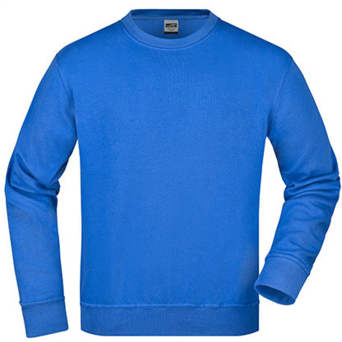 Hersteller: James+Nicholson Herstellernummer: JN840 Artikelbezeichnung: Workwear Sweatshirt / Waschbar bis 60C Farbe: Royal