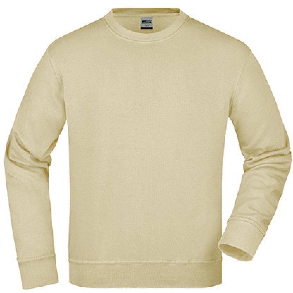 Hersteller: James+Nicholson Herstellernummer: JN840 Artikelbezeichnung: Workwear Sweatshirt / Waschbar bis 60C Farbe: Stone