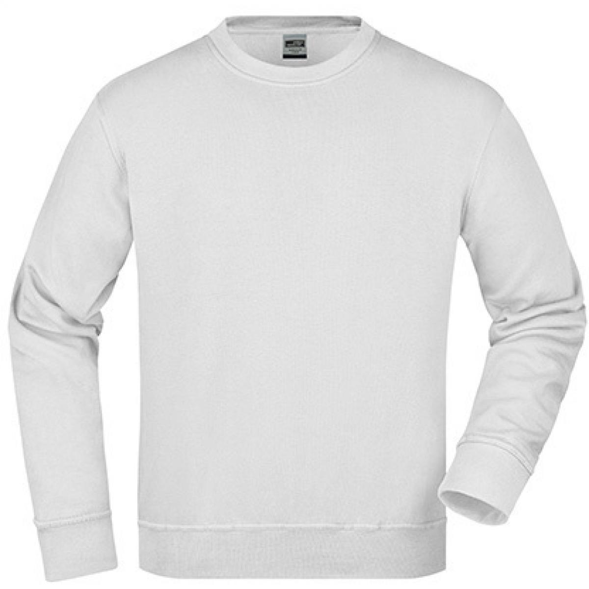 Hersteller: James+Nicholson Herstellernummer: JN840 Artikelbezeichnung: Workwear Sweatshirt / Waschbar bis 60C Farbe: White