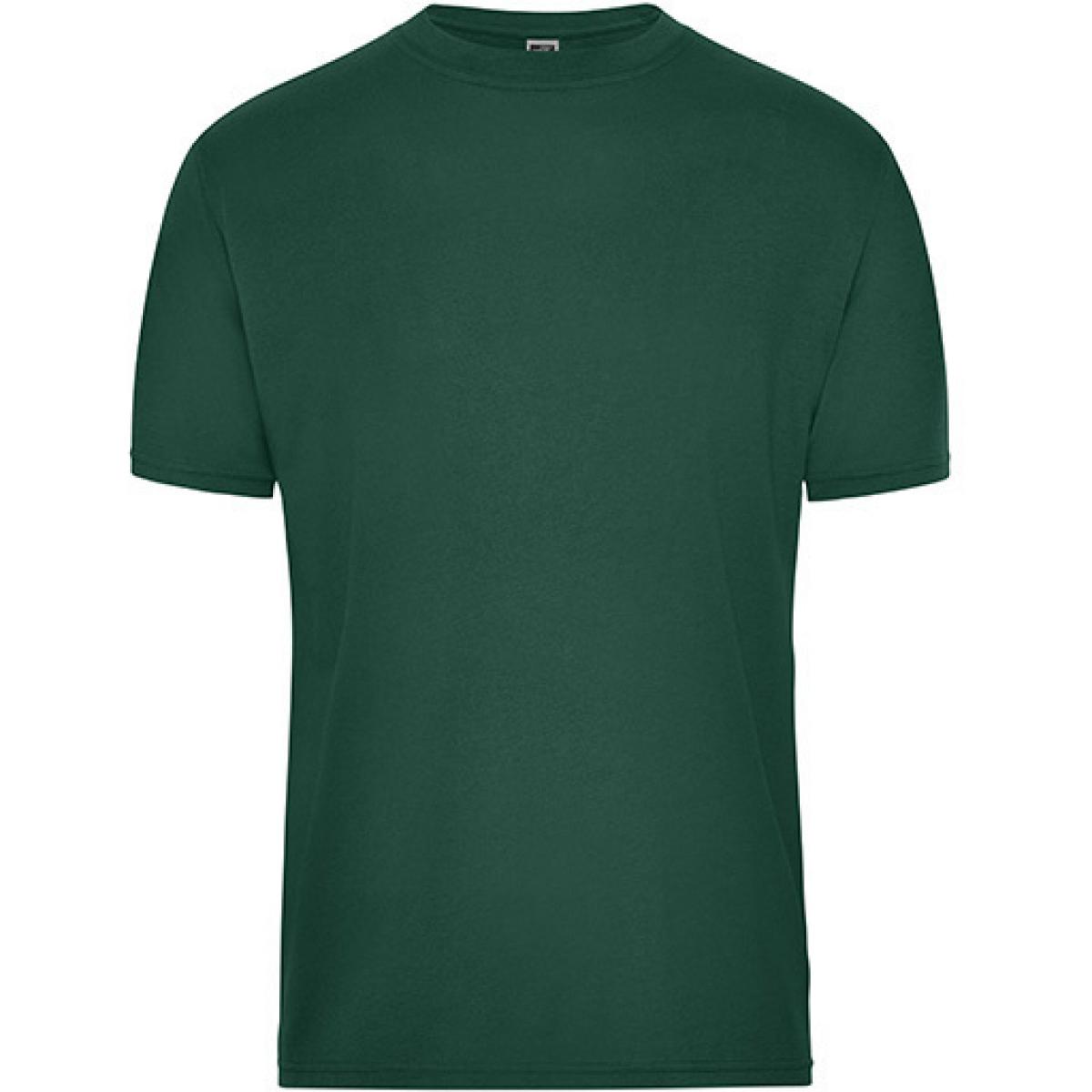 Hersteller: James+Nicholson Herstellernummer: JN1808 Artikelbezeichnung: Men‘s BIO Workwear T-Shirt, Waschbar bis 60 °C Farbe: Dark Green