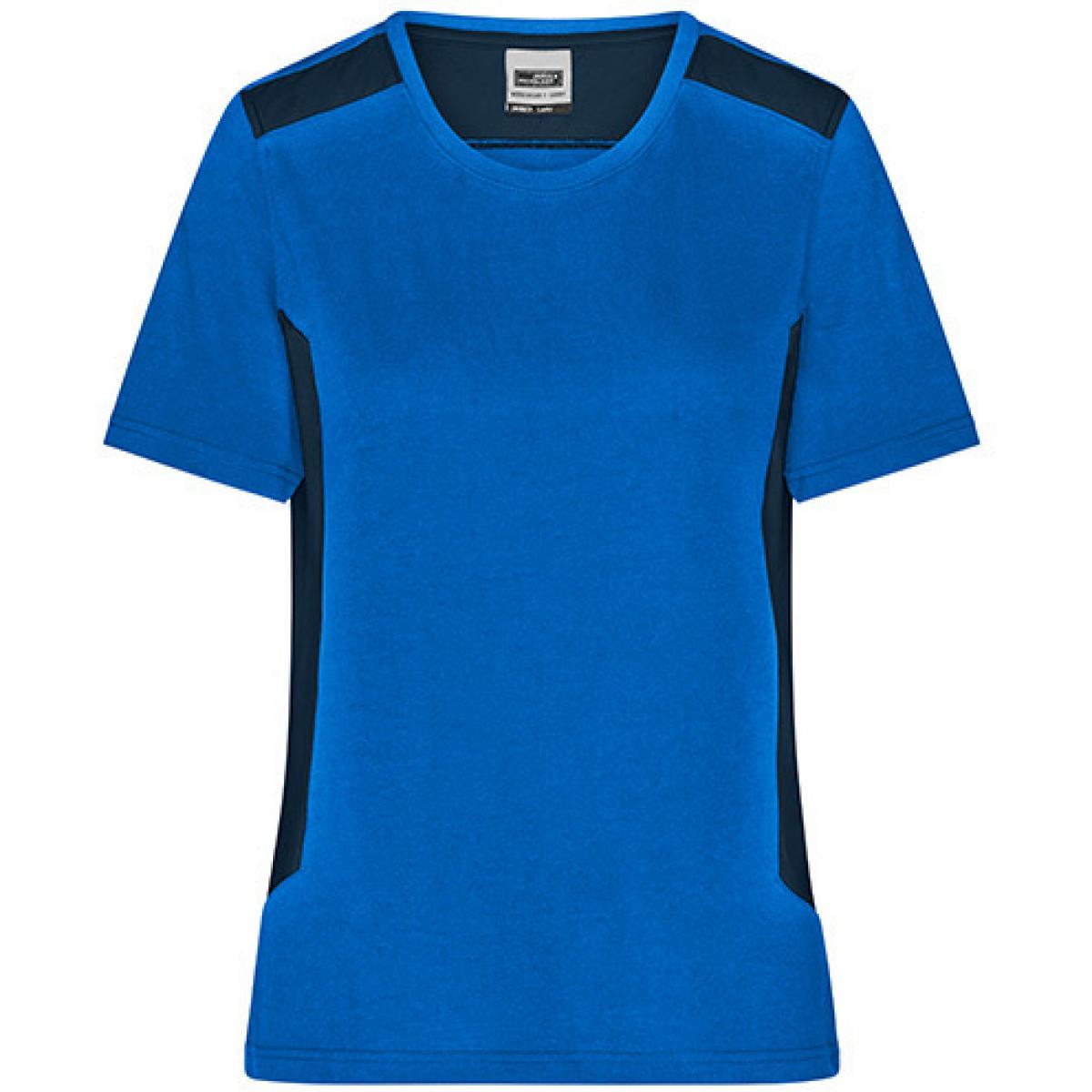 Hersteller: James+Nicholson Herstellernummer: JN1823 Artikelbezeichnung: Damen T, Ladies‘ Workwear T-Shirt -STRONG- Waschbar bis 60 ° Farbe: Royal/Navy