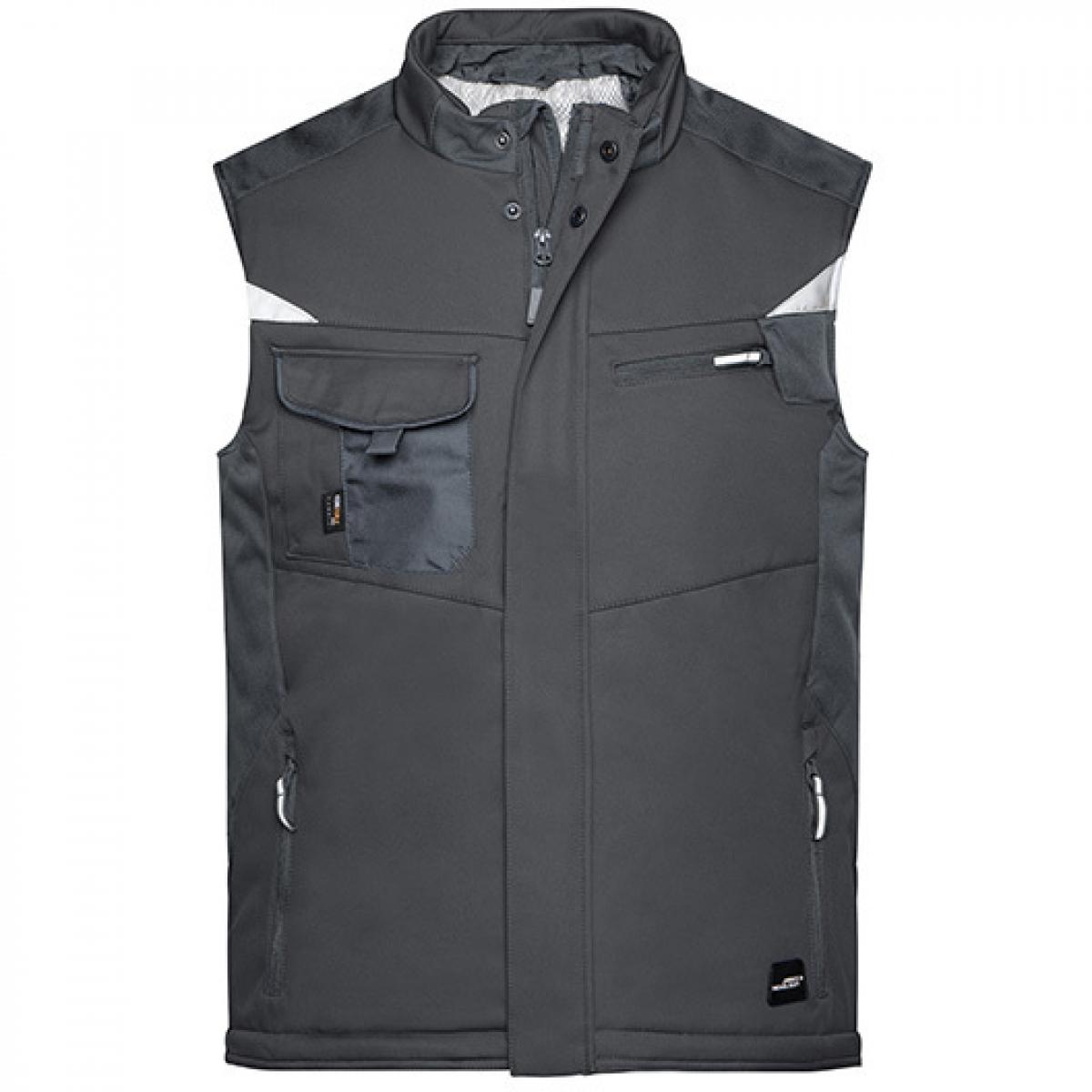 Hersteller: James+Nicholson Herstellernummer: JN825 Artikelbezeichnung: Herren Jacke, Craftsmen Softshell Vest -STRONG- Farbe: Black/Black