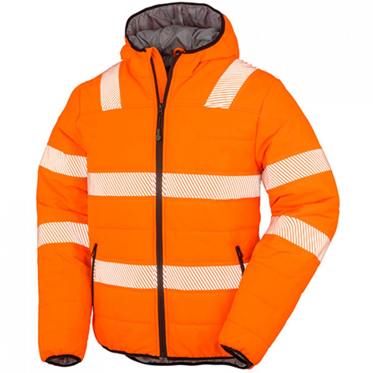 Hersteller: Result Genuine Recycled Herstellernummer: R500X Artikelbezeichnung: Recycled Ripstop Padded Safety Jacket - Arbeitsjacke Farbe: Fluorescent Orange