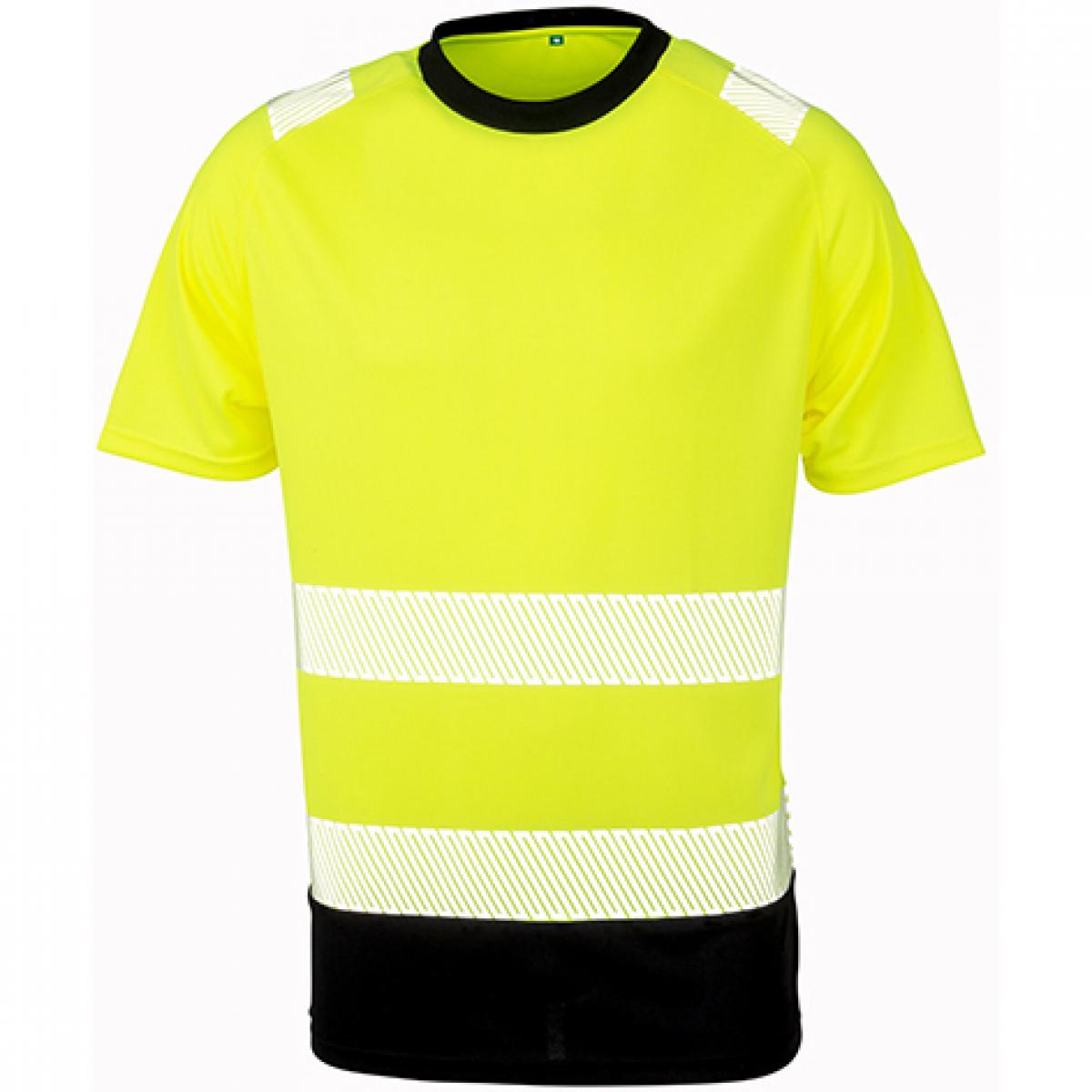Hersteller: Result Genuine Recycled Herstellernummer: R502X Artikelbezeichnung: Recycled Safety T-Shirt - Sicherheitstshirt - Atmungsaktiv Farbe: Fluorescent Orange/Black