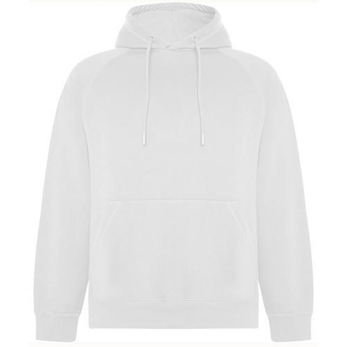Hersteller: Roly Eco Herstellernummer: SU1074 Artikelbezeichnung: Vinson Organic Hooded Sweatshirt - Unisex Kapuzenpullover Farbe: White 01