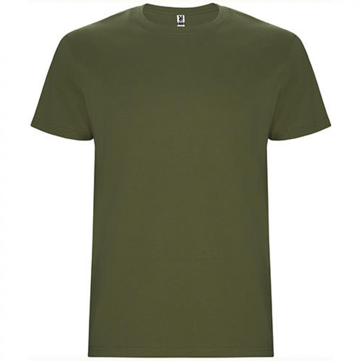 Hersteller: Roly Herstellernummer: CA6681 Artikelbezeichnung: Stafford T-Shirt - Doppellagiger Rundhalskragen Farbe: Army Green 15