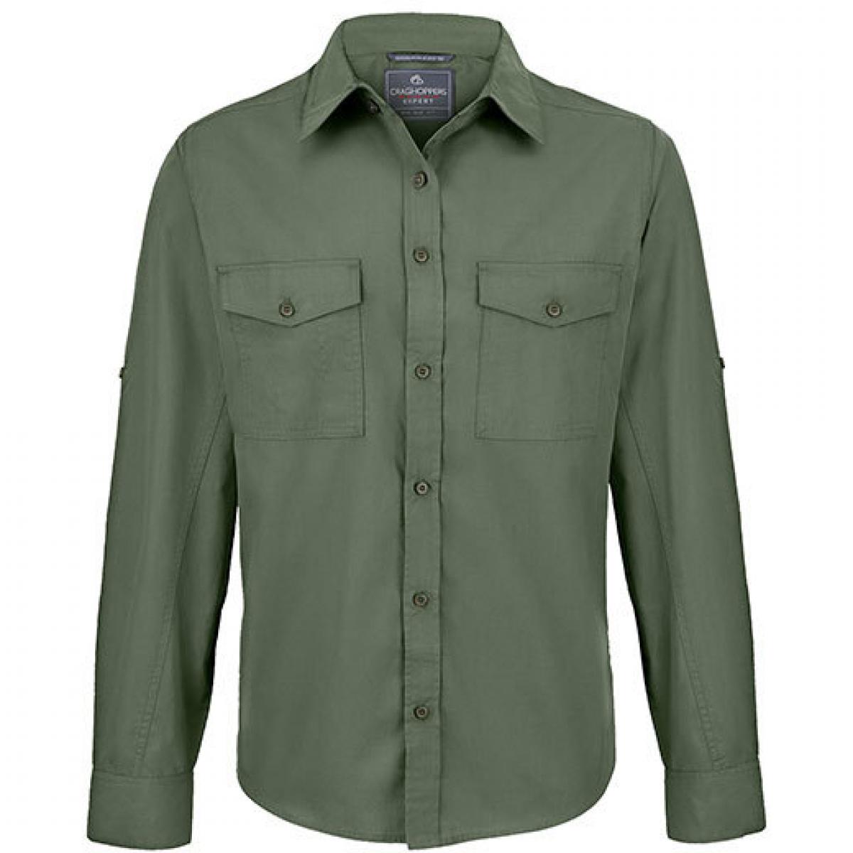 Hersteller: Craghoppers Expert Herstellernummer: CES001 Artikelbezeichnung: Expert Kiwi Long Sleeved Shirt Farbe: Dark Cedar Green