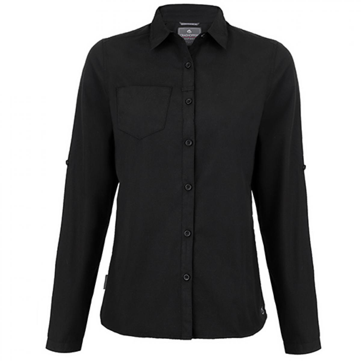 Hersteller: Craghoppers Expert Herstellernummer: CES002 Artikelbezeichnung: Expert Womens Kiwi Long Sleeved Shirt Farbe: Black