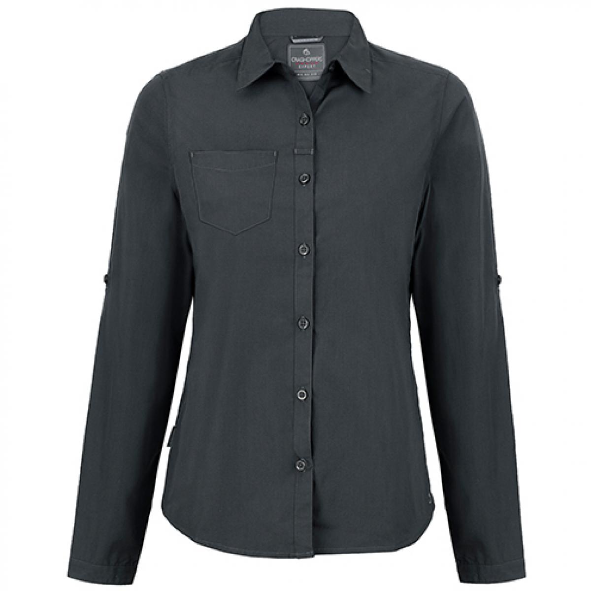 Hersteller: Craghoppers Expert Herstellernummer: CES002 Artikelbezeichnung: Expert Womens Kiwi Long Sleeved Shirt Farbe: Carbon Grey