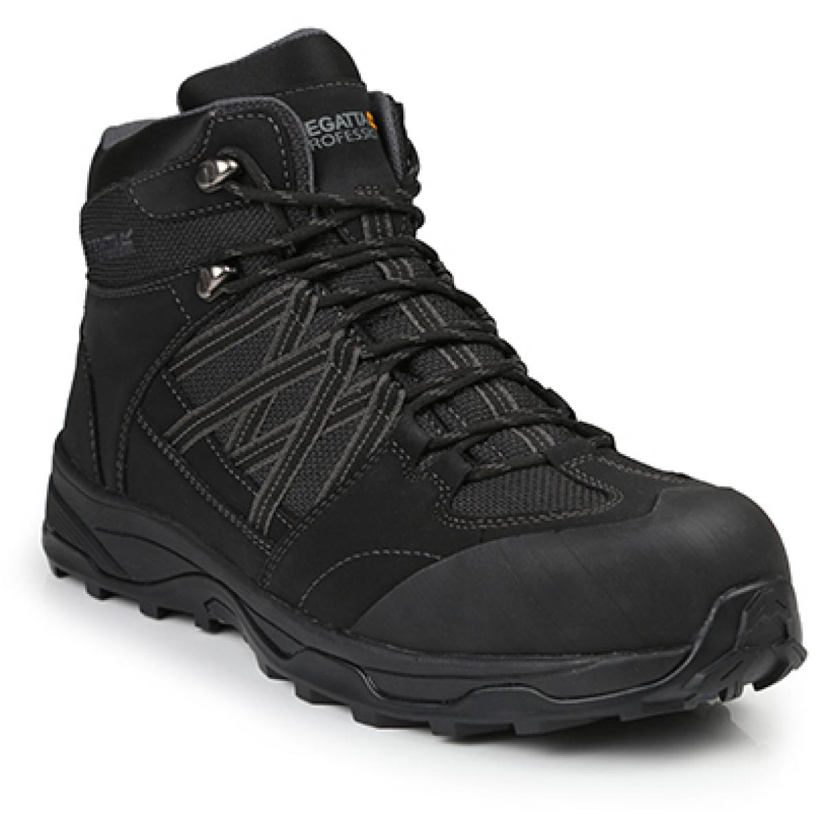 Hersteller: Regatta Safety Footwear Herstellernummer: TRK202 Artikelbezeichnung: Claystone S3 Safety Hiker - Sicherheitsschuhe Farbe: Black/Granite