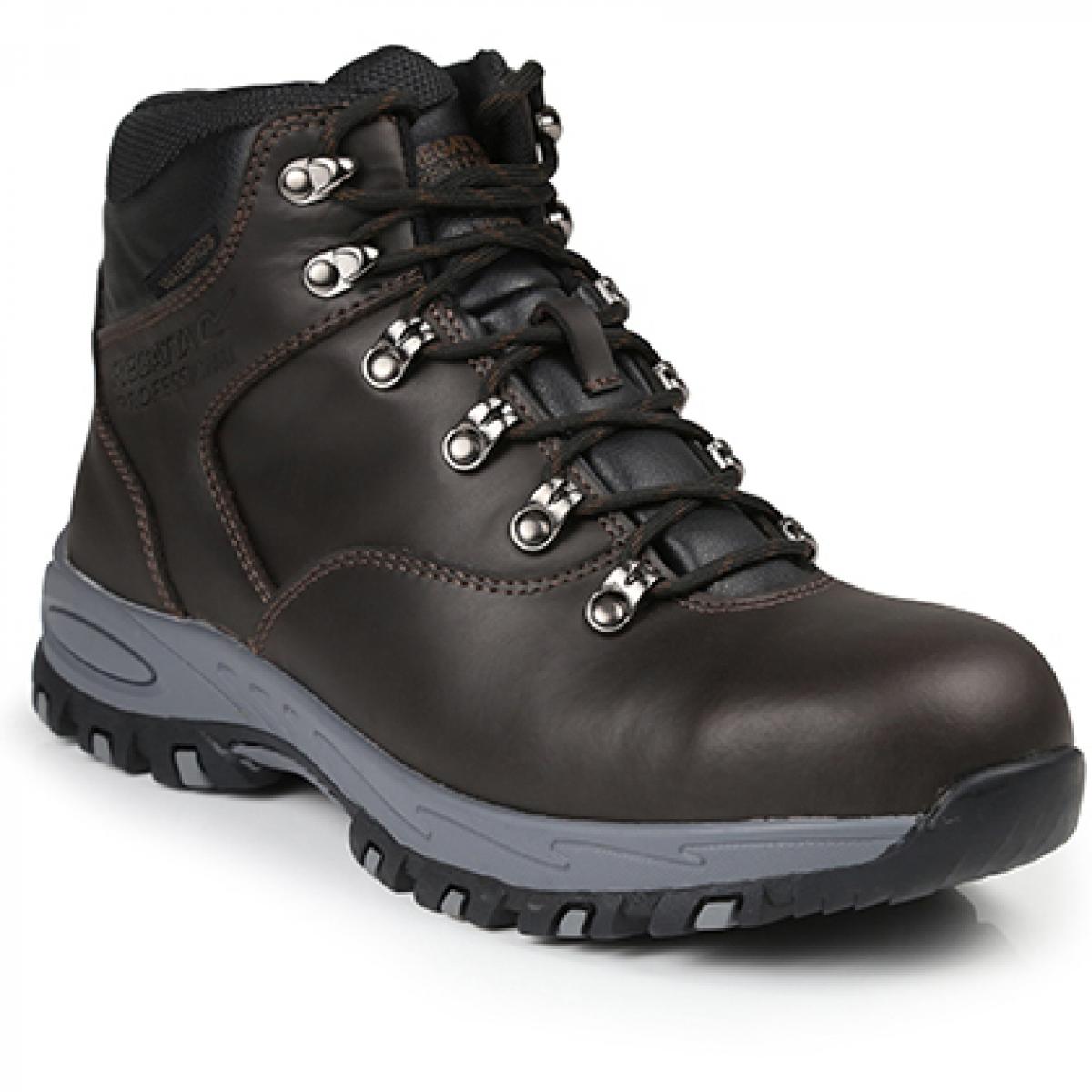 Hersteller: Regatta Safety Footwear Herstellernummer: TRK203 Artikelbezeichnung: Gritstone S3 Waterproof Safety Hiker - Sicherheitschuhe Farbe: Peat