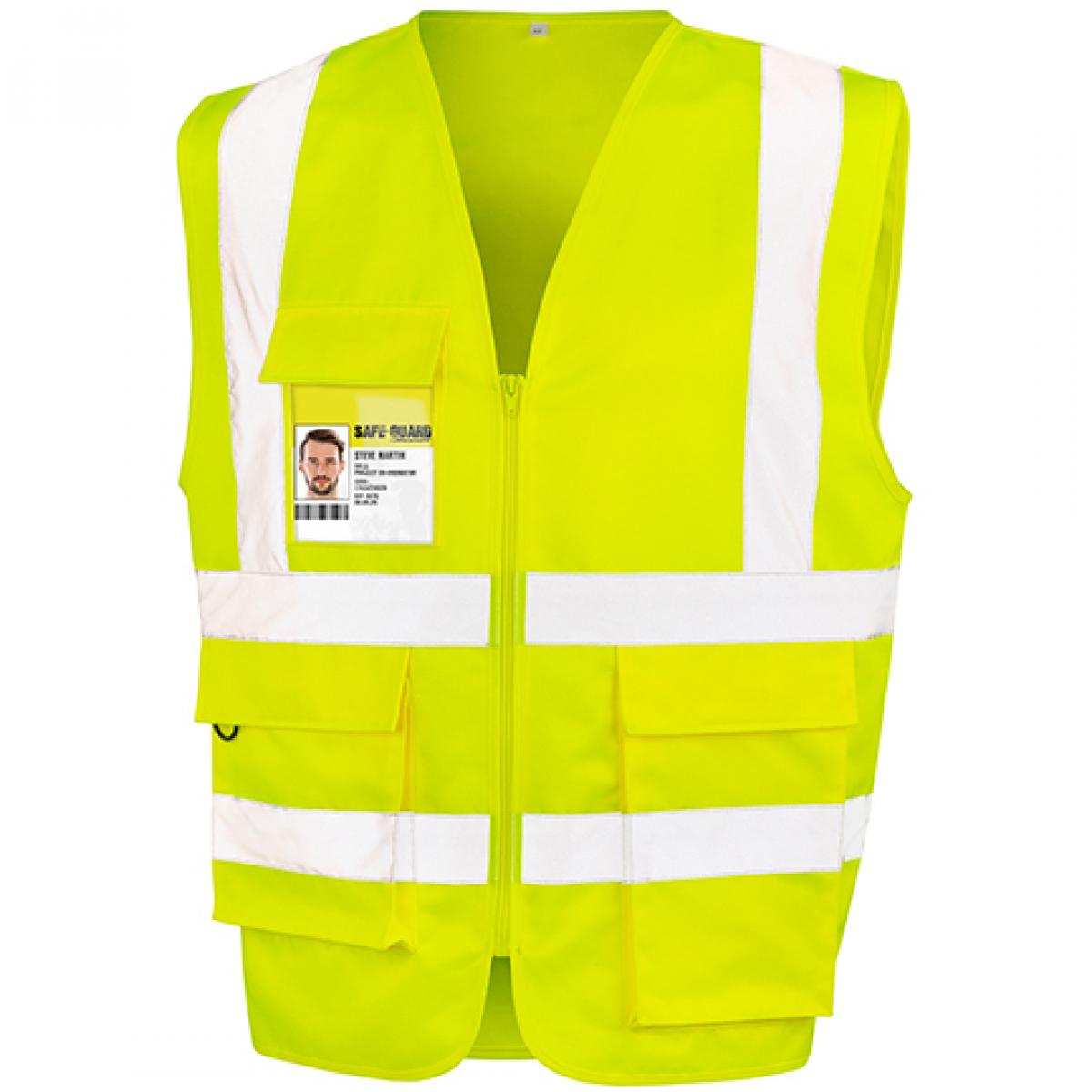 Hersteller: Result Safe-Guard Herstellernummer: R477X Artikelbezeichnung: Heavy Duty Polycotton Security Vest - Sicherheitsweste Farbe: Fluorescent Yellow