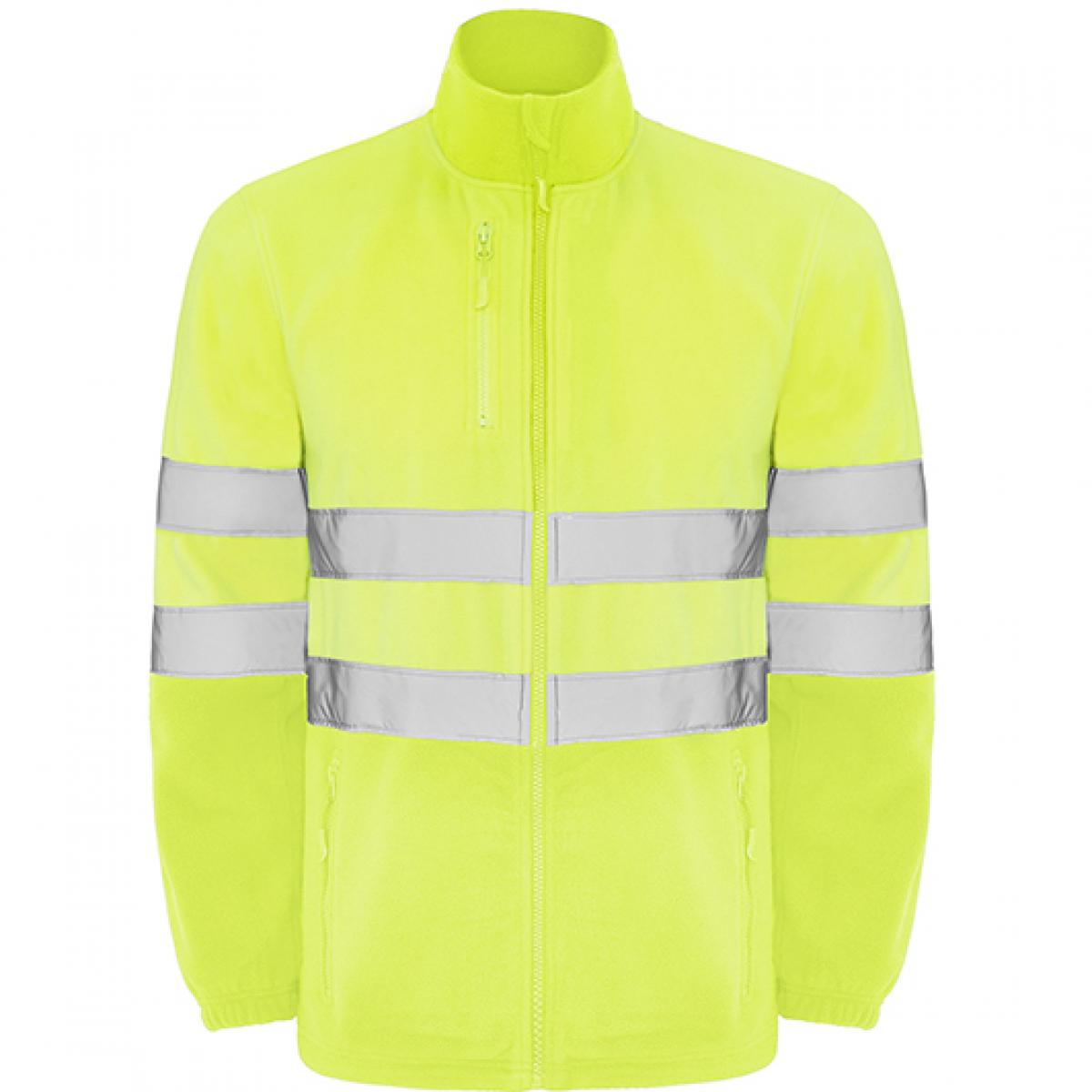 Hersteller: Roly Workwear Herstellernummer: HV9305 Artikelbezeichnung: Altair Hi-Viz Fleece Jacke mit Reflektionsstreifen Farbe: Fluor Yellow 221