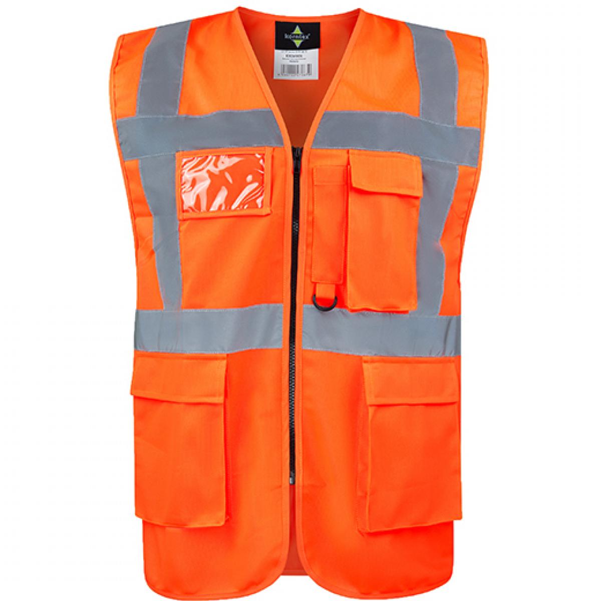 Hersteller: Korntex Herstellernummer: KXCMF Artikelbezeichnung: Comfort Executive Multifunctional Safety Vest Hamburg Farbe: Orange