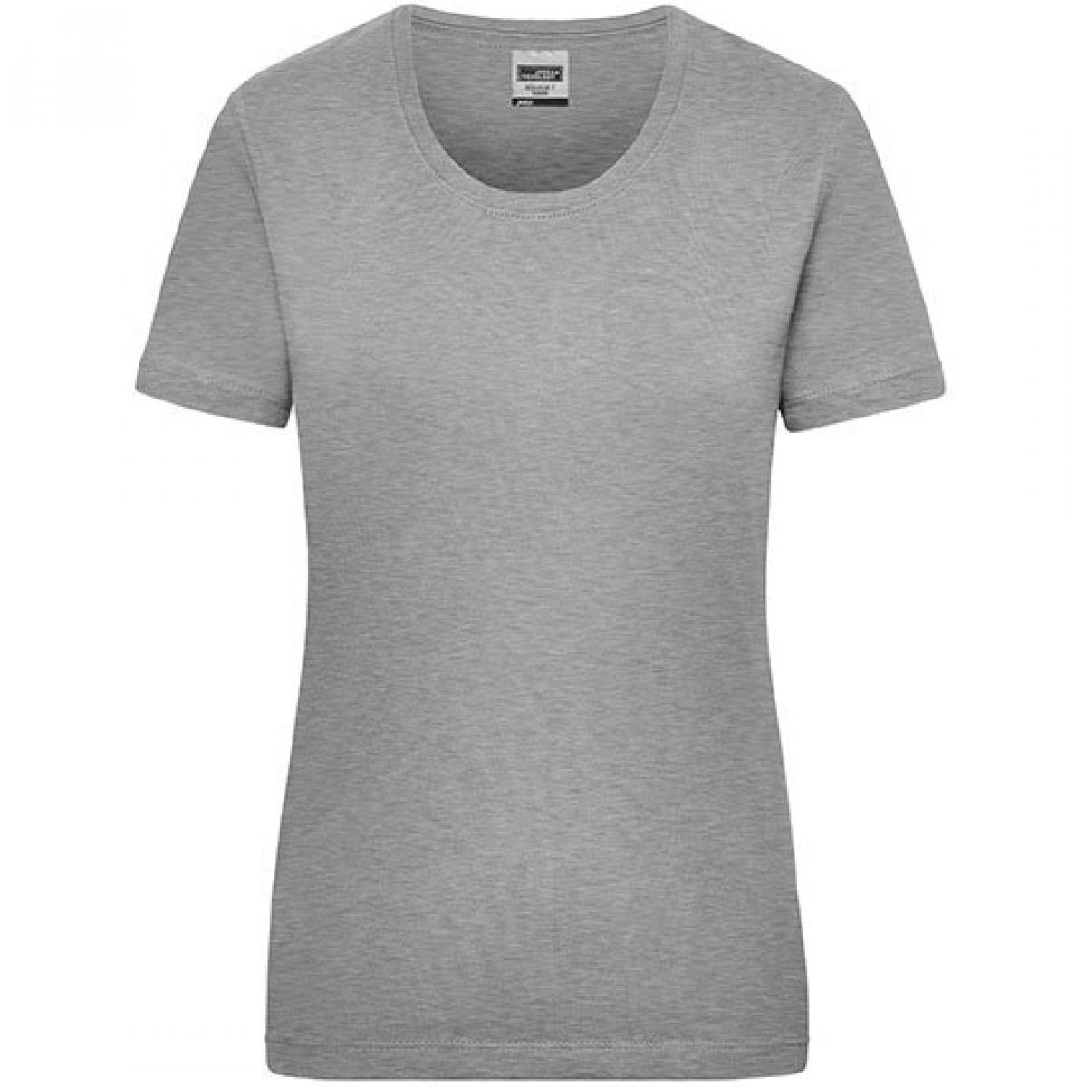 Hersteller: James+Nicholson Herstellernummer: JN 802 Artikelbezeichnung: Workwear-T Women Damen T-Shirt Farbe: Grey Heather