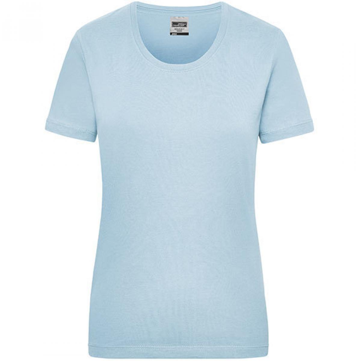 Hersteller: James+Nicholson Herstellernummer: JN 802 Artikelbezeichnung: Workwear-T Women Damen T-Shirt Farbe: Light Blue