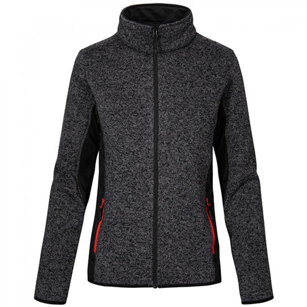 Hersteller: Promodoro Herstellernummer: 7705 Artikelbezeichnung: Damen Knit Jacket Workwear Farbe: Heather Graphite