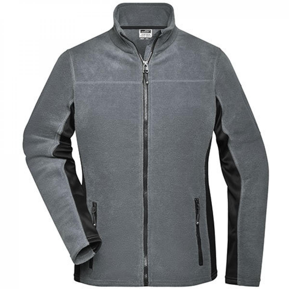 Hersteller: James+Nicholson Herstellernummer: JN841 Artikelbezeichnung: Damen‘ Workwear Fleece Jacket -STRONG- Farbe: Carbon/Black