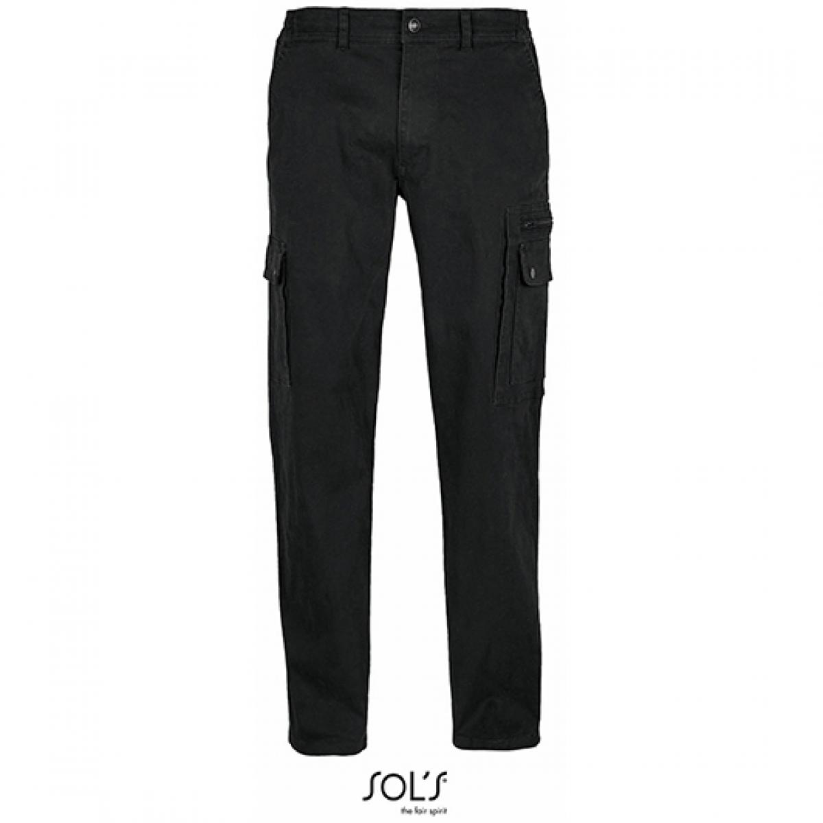 Hersteller: SOLs Herstellernummer: 03820 Artikelbezeichnung: Men´s Docker Pants - Herren Arbeitshose Farbe: Black