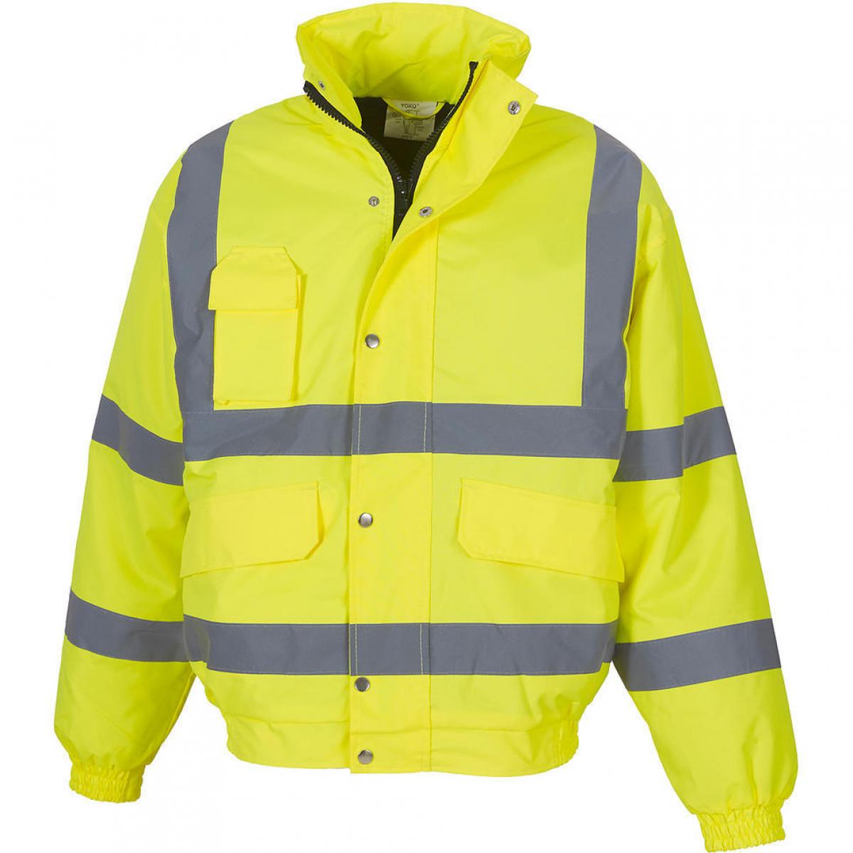 Hersteller: YOKO Herstellernummer: HVP211 Artikelbezeichnung: HiVis Fluo Bomber Jacke - Sicherheitsjacke Farbe: Fluo Yellow