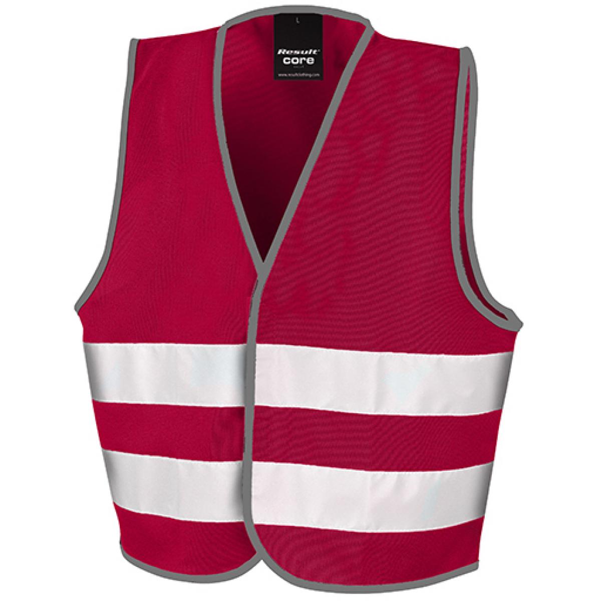 Hersteller: Result Core Herstellernummer: R200J Artikelbezeichnung: Kinder Sicherheitsweste - Junior Safety Vest Farbe: Burgundy