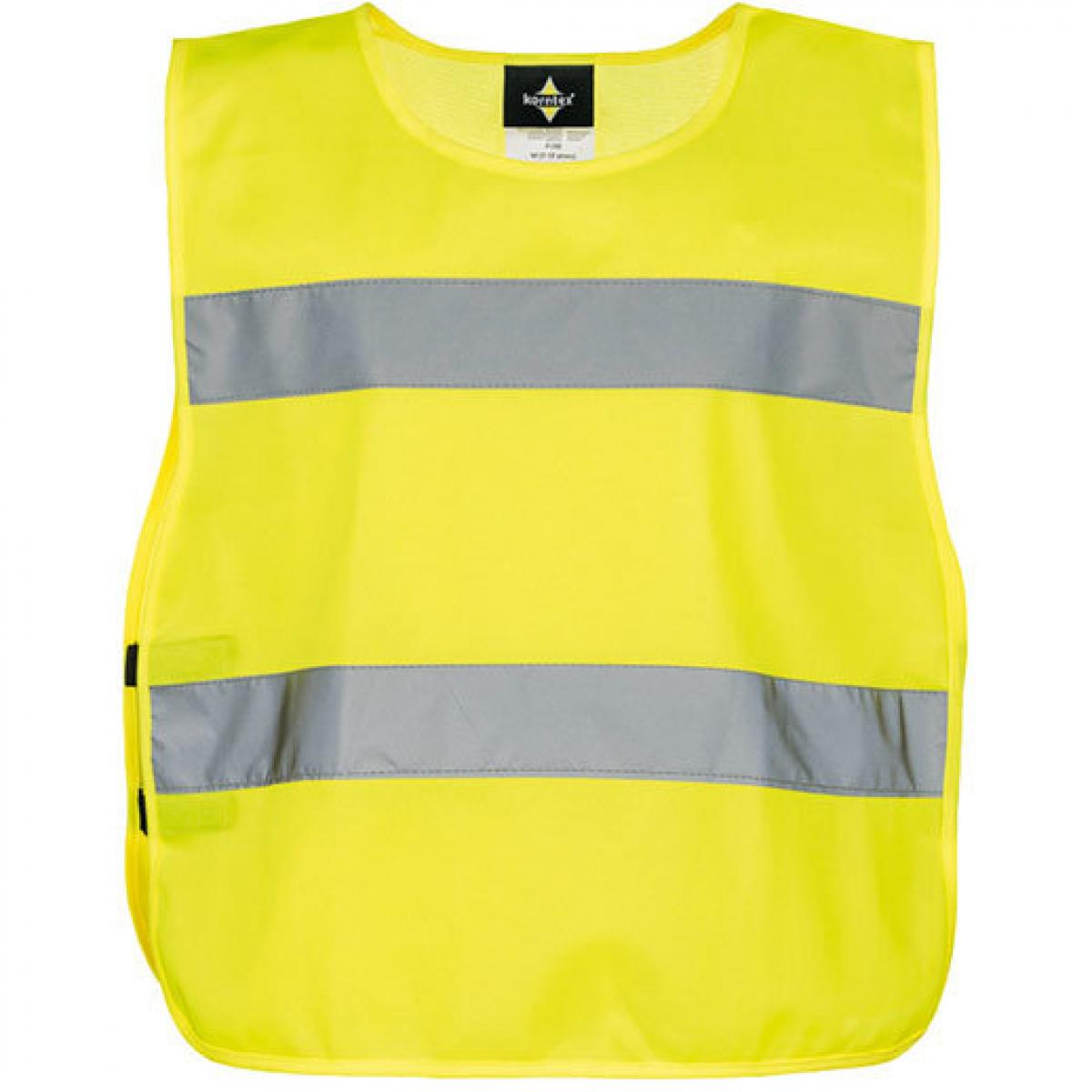 Hersteller: Korntex Herstellernummer: P100 Artikelbezeichnung: Kinderweste Kids Safety Poncho EN 1150 Farbe: Signal Yellow