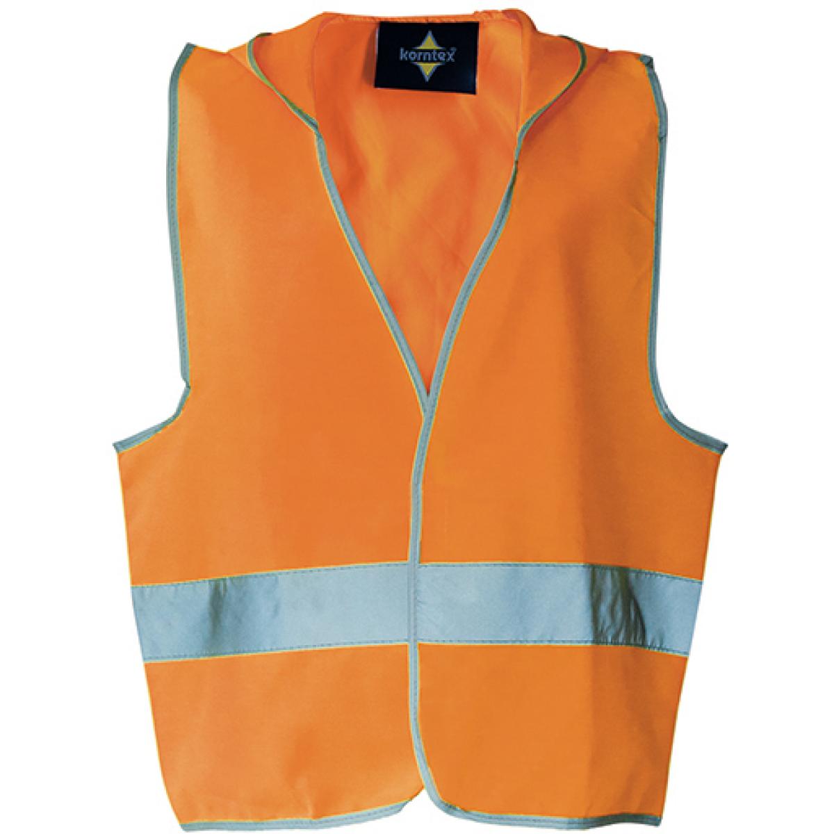 Hersteller: Korntex Herstellernummer: KXKWH Artikelbezeichnung: Kinderweste Kid´s Hooded Safety Vest EN 1150 Farbe: Signal Orange