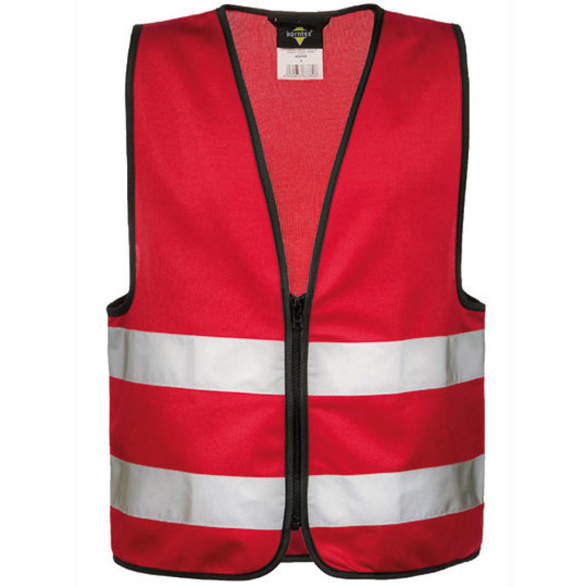 Hersteller: Korntex Herstellernummer: KWRX Artikelbezeichnung: Kinder Safety Vest for Kids with Zipper EN1150 Farbe: Red