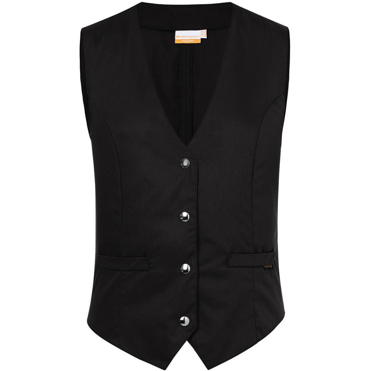 Hersteller: Karlowsky Herstellernummer: WF 2 Artikelbezeichnung: Ladies' Waistcoat Lena Industriewäsche tauglich Farbe: Black