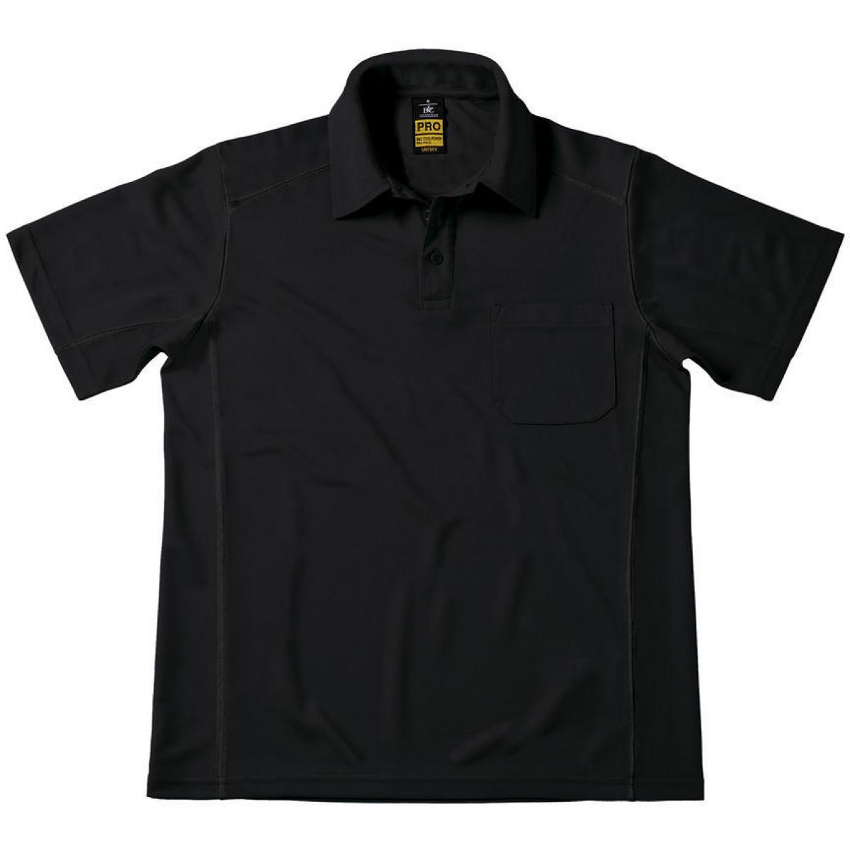Hersteller: B&C Pro Collection Herstellernummer: PUC12 Artikelbezeichnung: Coolpower Pocket Workwear Poloshirt Herren Farbe: Black