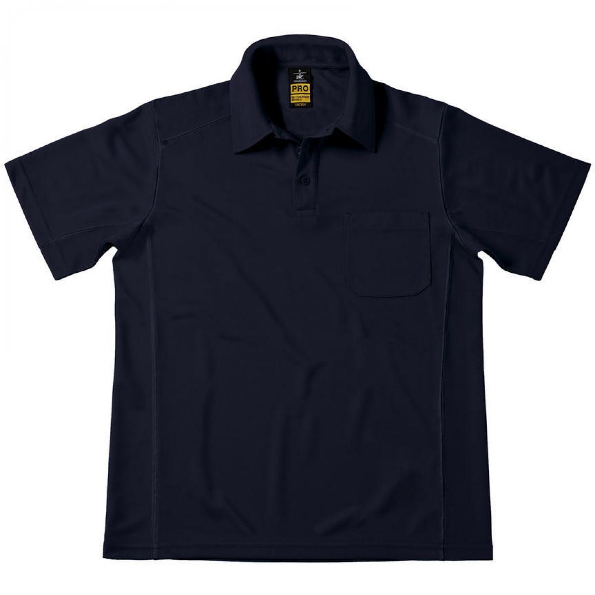 Hersteller: B&C Pro Collection Herstellernummer: PUC12 Artikelbezeichnung: Coolpower Pocket Workwear Poloshirt Herren Farbe: Navy