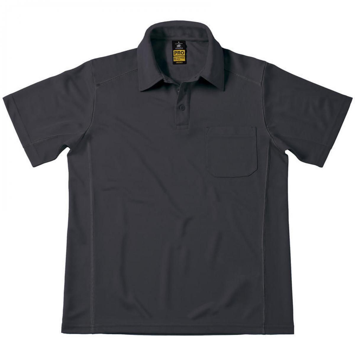 Hersteller: B&C Pro Collection Herstellernummer: PUC12 Artikelbezeichnung: Coolpower Pocket Workwear Poloshirt Herren Farbe: Dark Grey