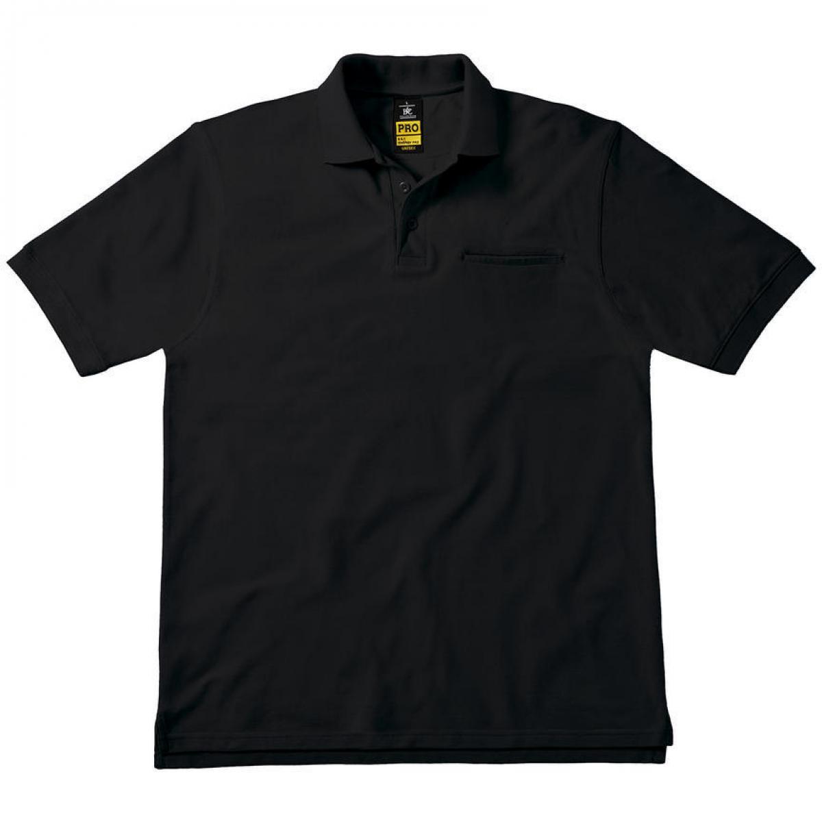 Hersteller: B&C Pro Collection Herstellernummer: PUC11 Artikelbezeichnung: Energy Pro Workwear Pocket Poloshirt für Herren Farbe: Black