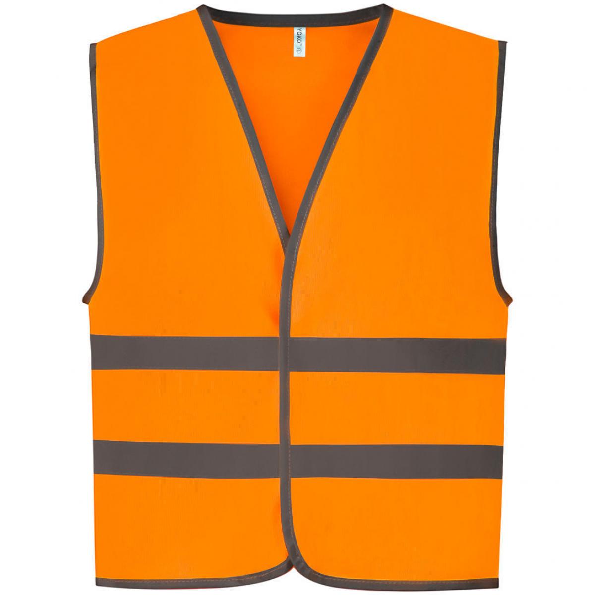 Hersteller: YOKO Herstellernummer: HVW102CH Artikelbezeichnung: Kids Fluo Reflective Border Waistcoat - Sicherheitsweste Farbe: Orange